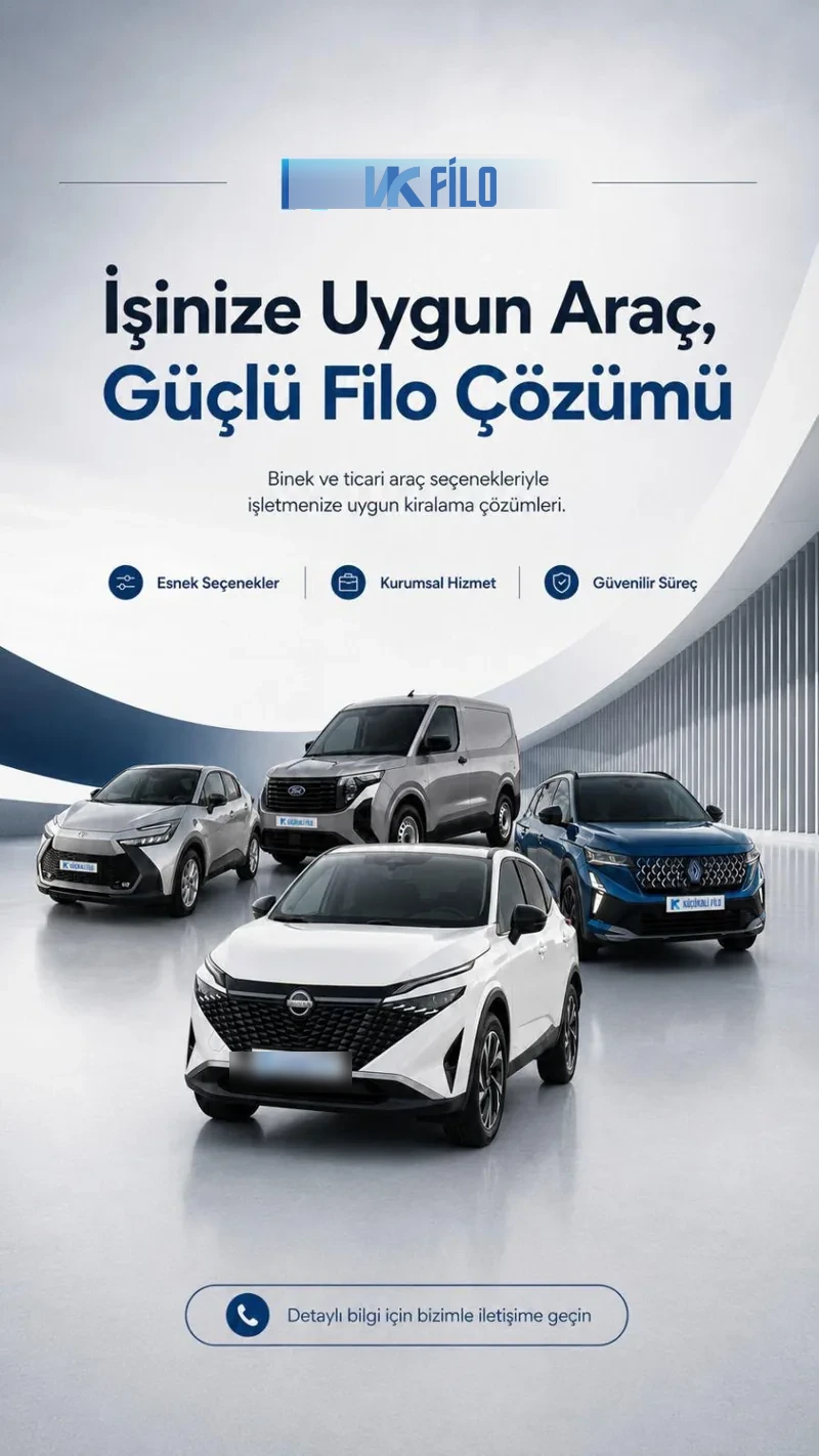 VK Filo uzun dönem araç kiralama — kurumsal filo çözümü